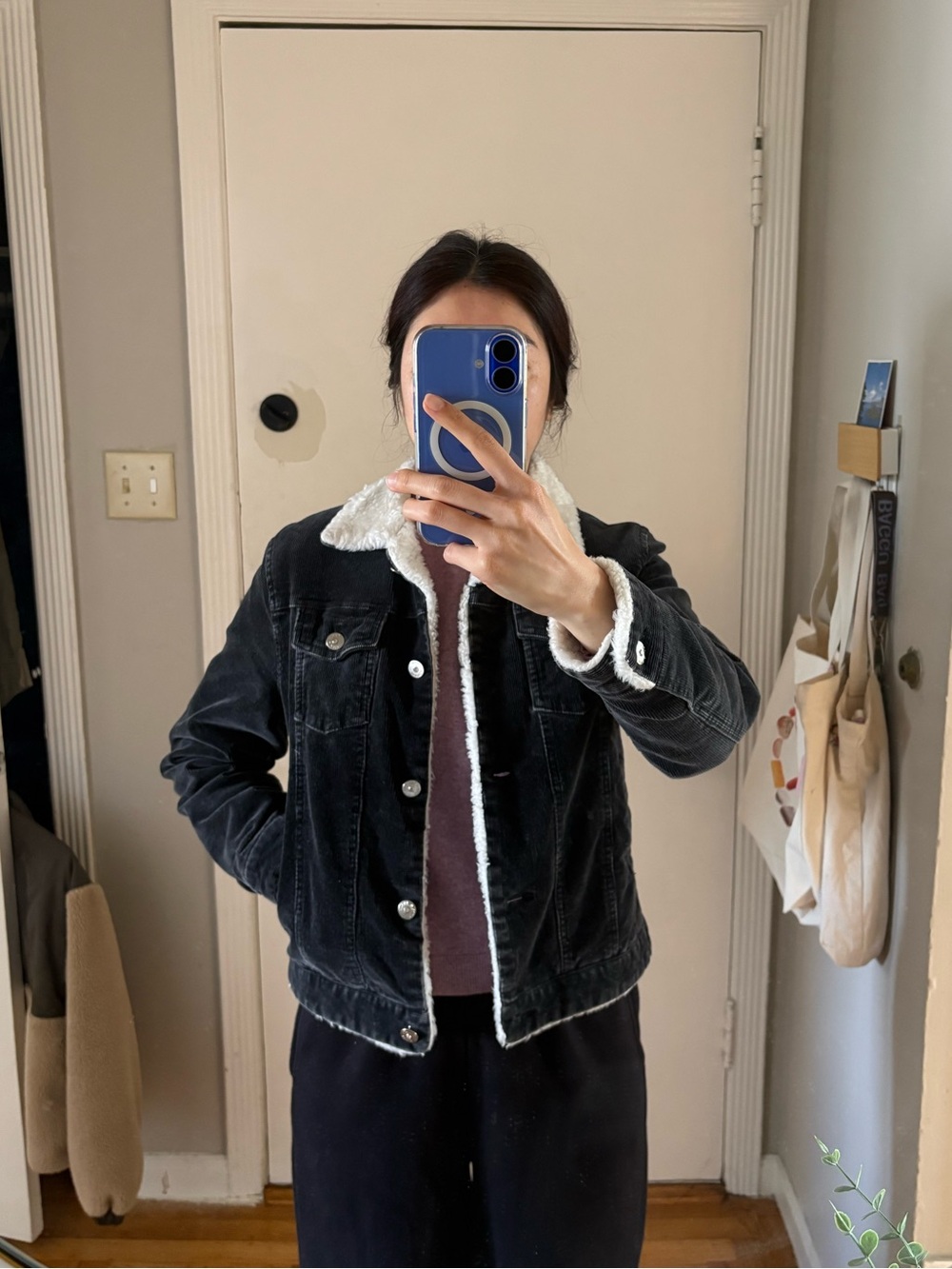 Annie Sherpa-Lined Charcoal Jacket - Picture 7 of 7